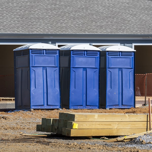 how often are the portable restrooms cleaned and serviced during a rental period in Johnsburg IL